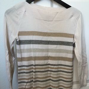 Light golden-silver stripe Sweater